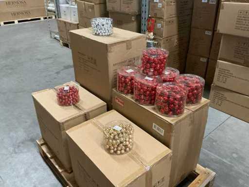 Partij diverse glassball wires (126 verpakkingen)