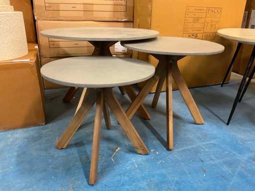 Finesse Outdoor-Couchtisch-Set von 3