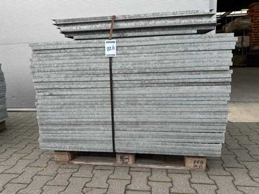 Paletta mista Pavimento a listelli in acciaio