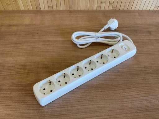 (10x) Power strip - 6-way - with switch