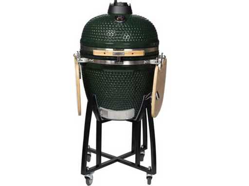 Kamado barbecue a carbone verde 23,5 pollici