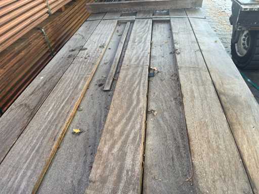 Schwarze Kabbes Dielen gehobelt 2150-2450x145x21mm (135x)