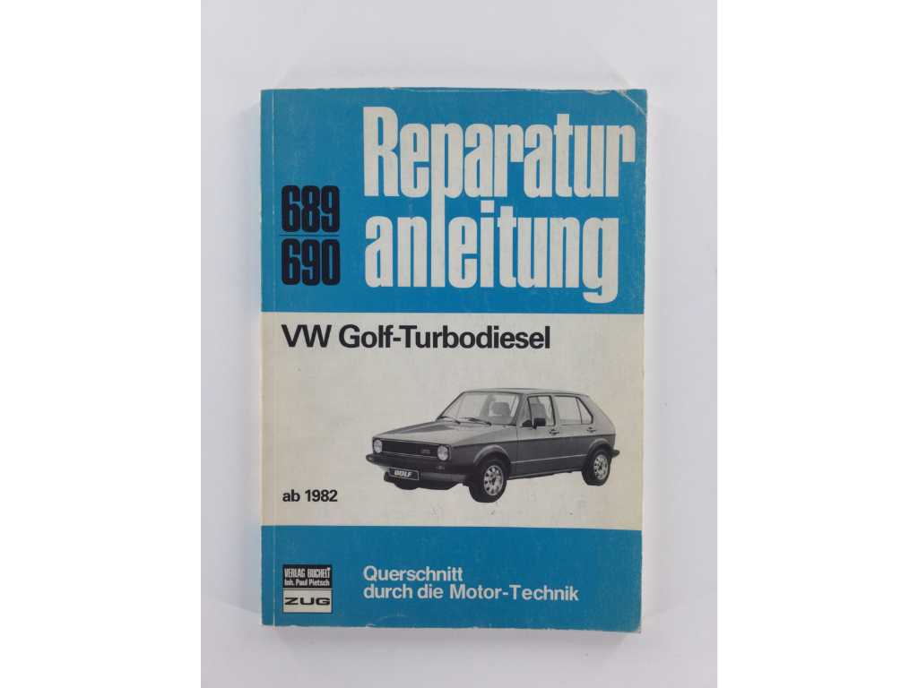 Manuel de réparation VW-Golf Turbodiesel de 1982 / Car Theme Book