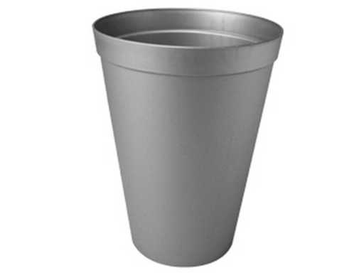 Vaso in plastica base ø15 x h20cm 2ltr zin (2900x)