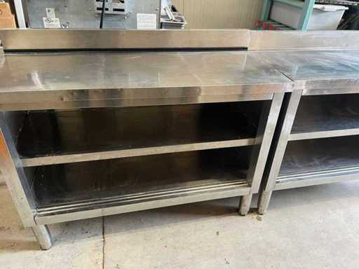 Stół roboczy ze stali nierdzewnej 120 cm (2x)