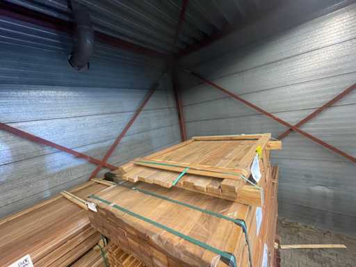 Guyana Teak planks planed 1250x70x27mm (15x)