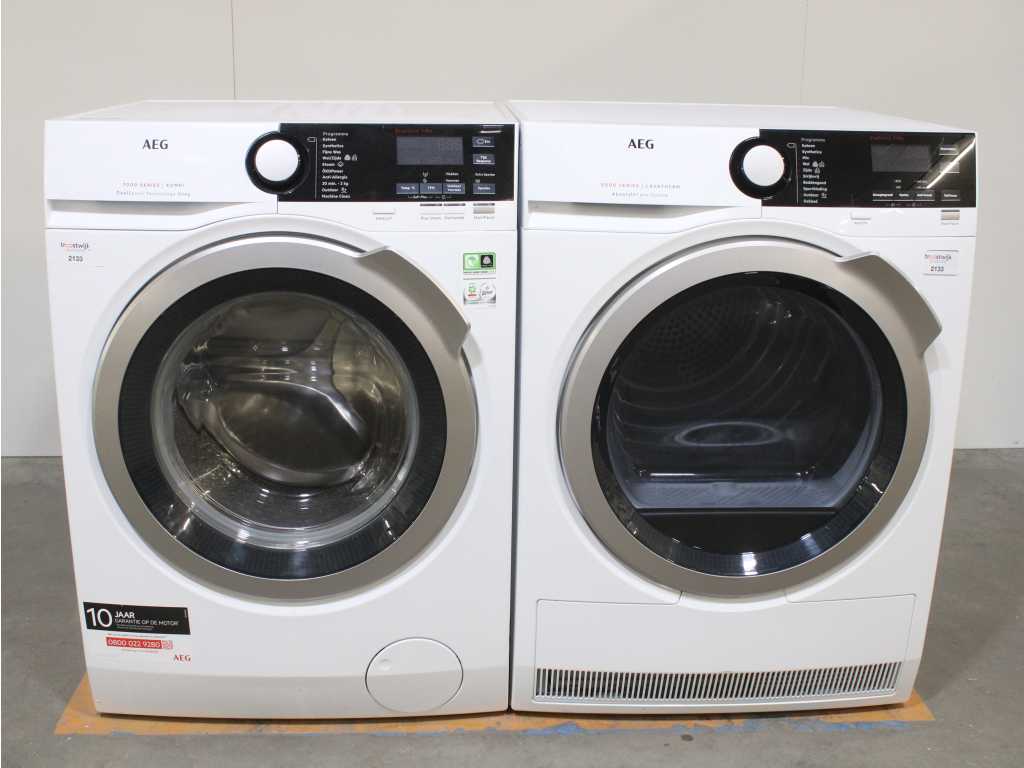 AEG 7000 Series | Kombi DualSense Technology Washing Machine & AEG 8000 Series | Lavatherm AbsoluteCare System Dryer