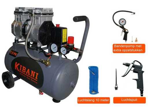 Kibani silent compressor 24 Liter