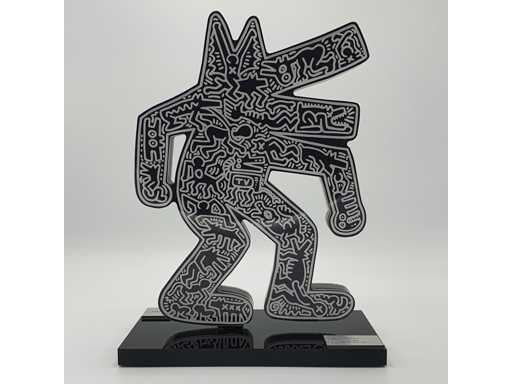 Keith HARING (naar), Blaffende hond, beeldhouwwerk
