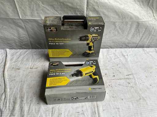 Tournevis sans fil Trotec (2x)