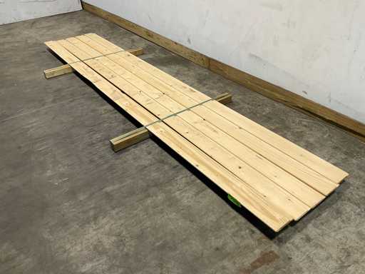 Fichtendiele Fachwerkfalz 360x14,5x2 cm (5x)