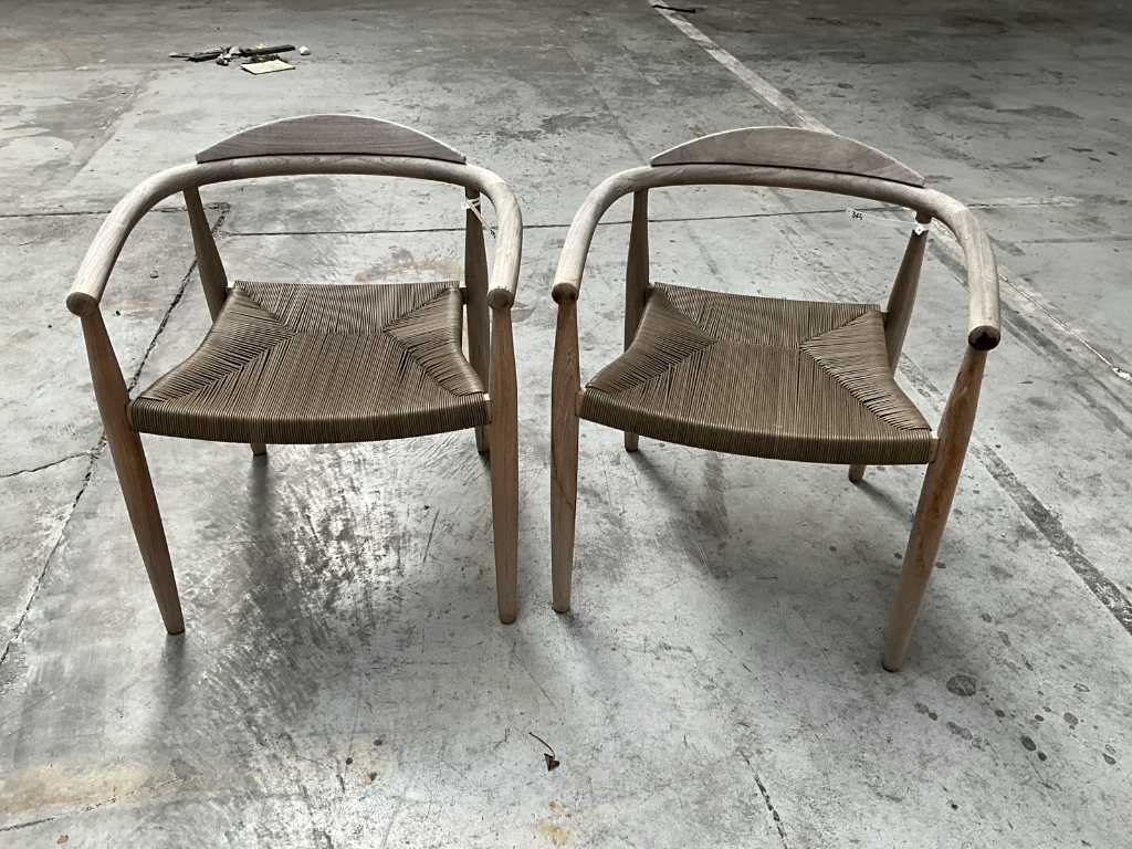 2x wooden patio chair GLOSTER DANSK