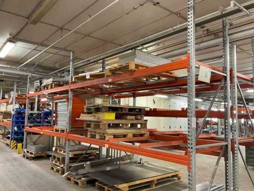 Heavy-duty shelf, with contents