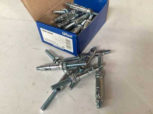 UFAST Wedge Bolt with Nut M10/60 x 16mm (1000x)
