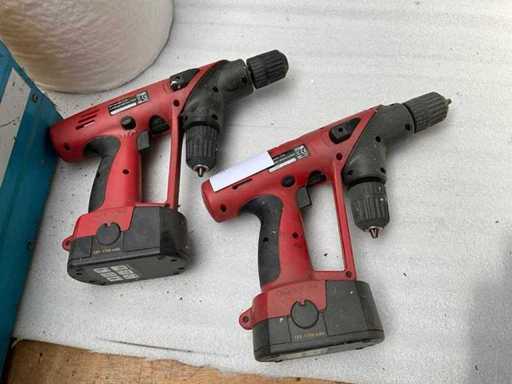 Mansfield 11-703 Dual Drill Accu-Boormachine (2x)