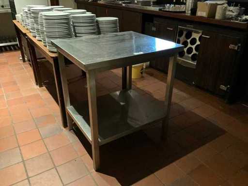 Stainless steel work table