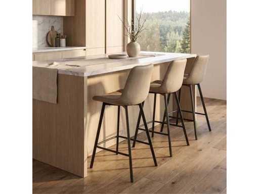 Set van 4 Barkruk  Beige