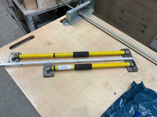 2 x tensores de puertas amarillos extensibles