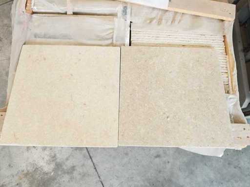 Natural Stone Limestone Beige Matt 40.6x40.6x1.2 cm Tiles 54.38 m²