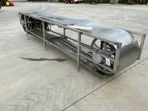 Tavolo da taglio in acciaio inox con cinghia