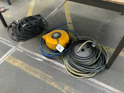 Kołowrotki do węży powietrznych i przedłużacze