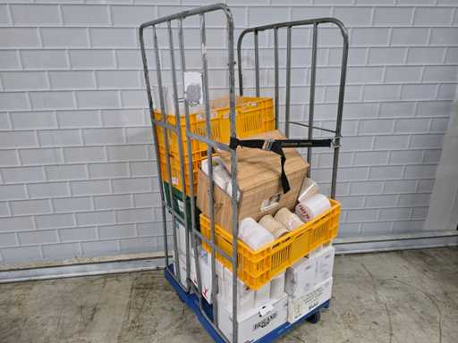 Batch of glassware and beer mats