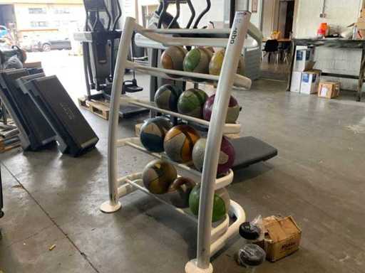 Reebok medicine ball met rek 12x ball Krachtstation