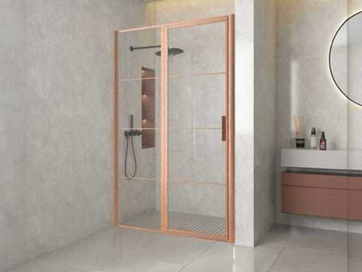 Revital BC Edition Linea 90x200 brushed copper BC-L90-FFF Shower door