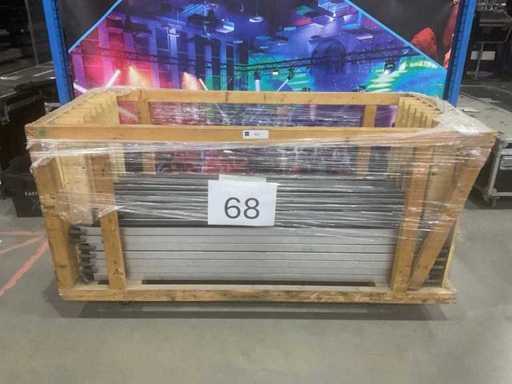 Wentex Pipe & Drape ligger met houten trolley (55x)