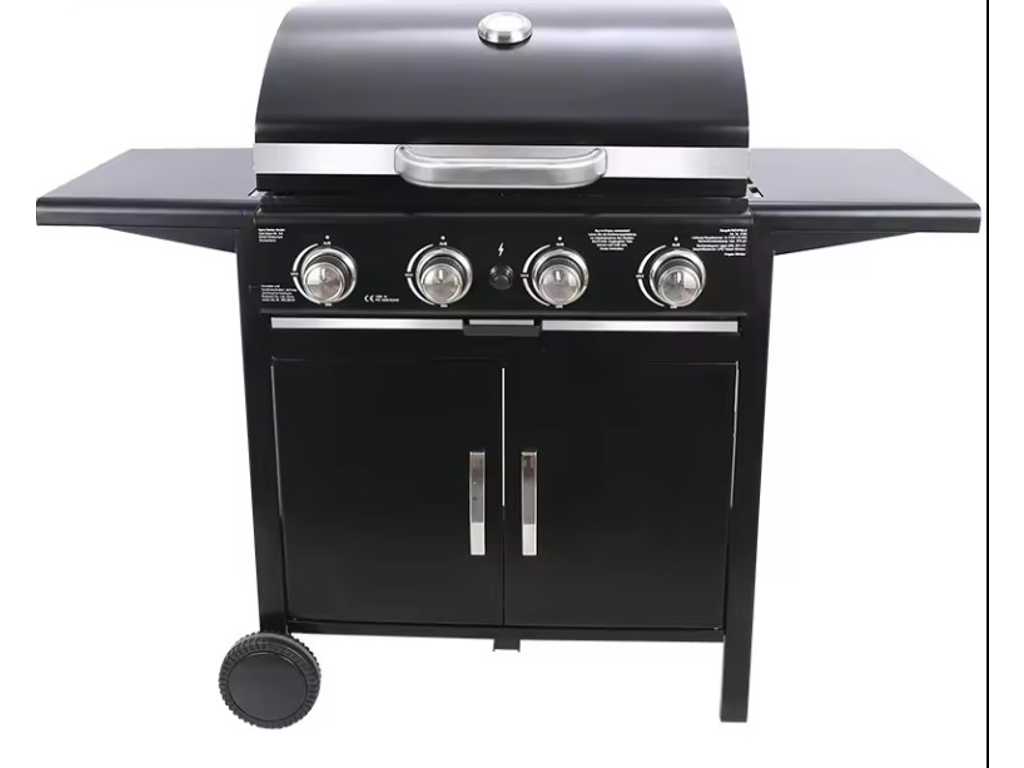 25" Cart Gas Grill with 4 Burners