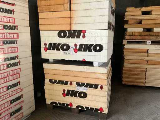 Partij diverse IKO isolatie panelen 10 cm dik (28,30 m2)