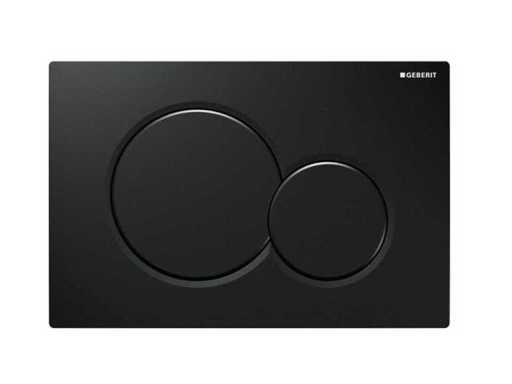Geberit Sigma01 Panneau de contrôle noir jais RAL 9005