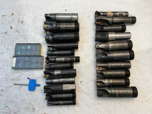 ISCAR Assortment WSP Shank Milling Cutters/WSP Cutter Heads (22x)