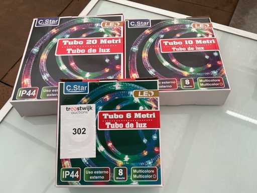 C.Star. Schutzart IP44. Weihnachten LED-Beleuchtung. (3-fach)