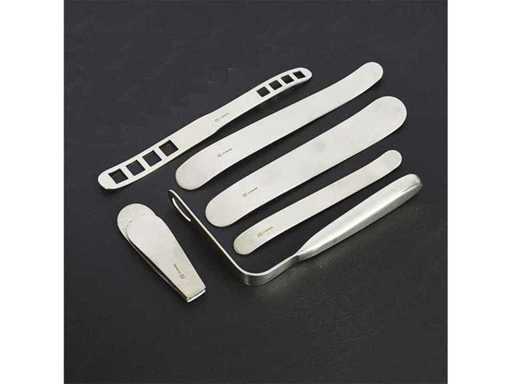 Zestaw 6 dolnych spuszków ze stali nierdzewnej