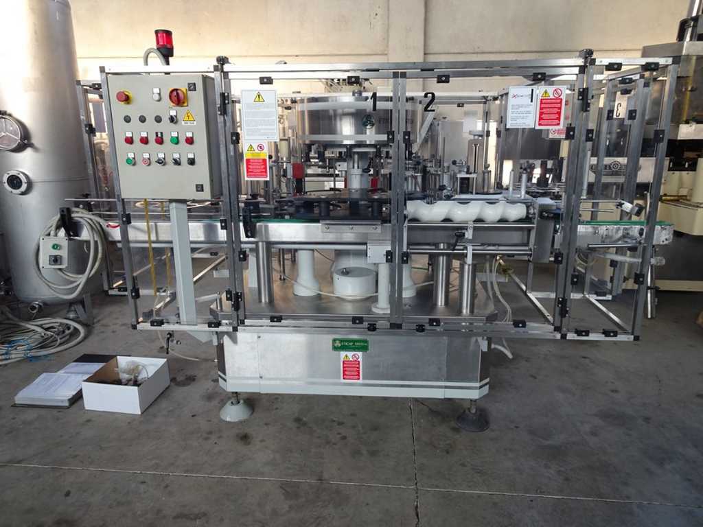 ETICAP SYSTEM - AS 12T 3S CA - Rotary adhesive labeller - 1998