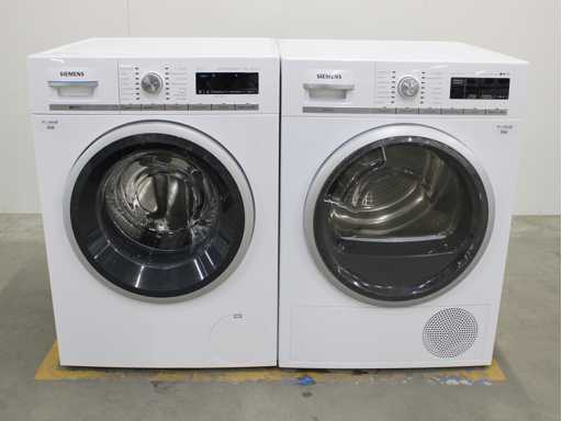 Siemens iQ700 iSensoric aquaStop lavatrice & Siemens iQ700 iSensoric autopuliente asciugatrice a condensazione