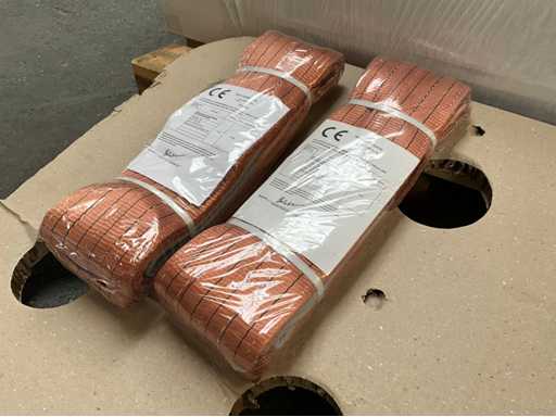 Facile à utiliser - Duplex - 6 tonnes - 4 mètres - Sangle de levage (2x)