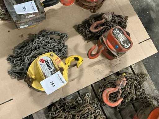 Treuil à chaîne manuel (2x)