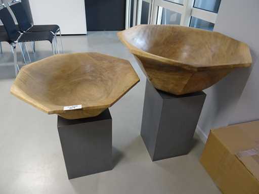 Decoratiezuil met bloembak