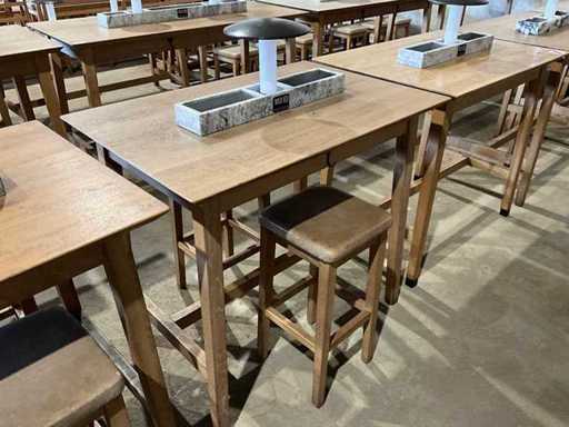 Hutten – Bartisch mit 2 Barhockern