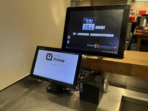 Poindus/Durapos - Registratore di cassa touchscreen (2x) con stampante per ricevute