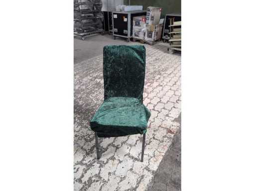 Husse für Stuhl (samt grün) (19x)