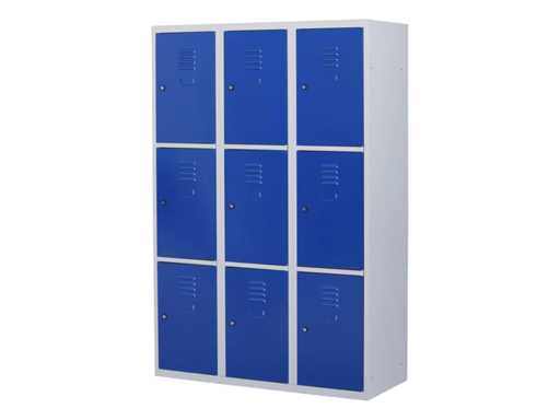 Povag Lkp-259 Locker Cabinet 9 doors 3 parts