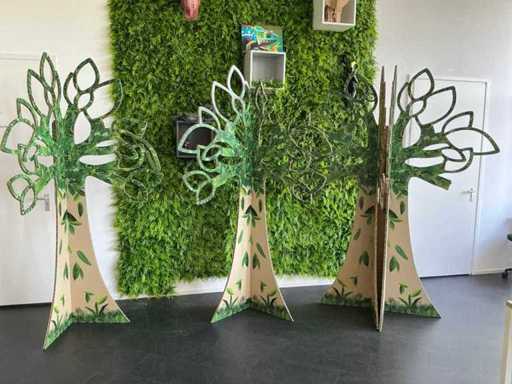 Decorațiuni pentru brazi din carton (4x)