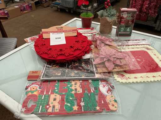 Weihnachtsdekoration für Partys.