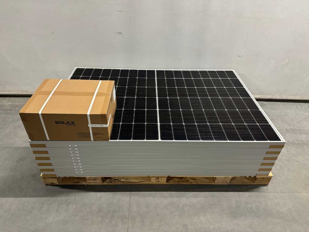 JA Solar - set di 12 pannelli solari (405 wp) e 1 inverter Solax X1-4.2-T-D (monofase)