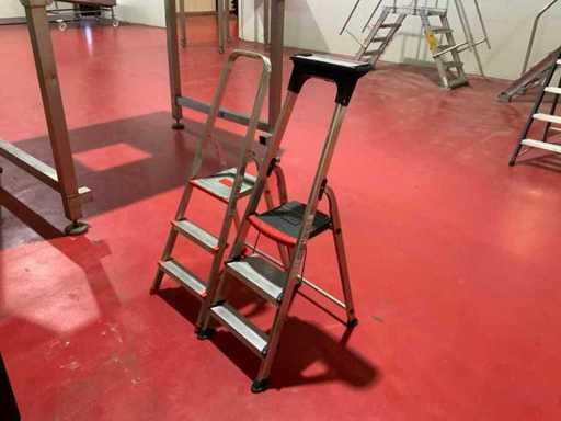 Altrex Dublu Etaj Scară Treaptă din aluminiu (2x)
