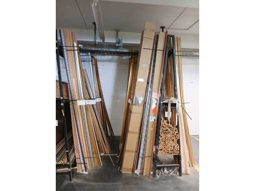 Stock rimanente - strisce di telaio, al metro di 3 mm di lunghezza dell'asta, strisce diverse