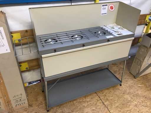 Invincibile 3 fuochi a gas Cucina da campeggio